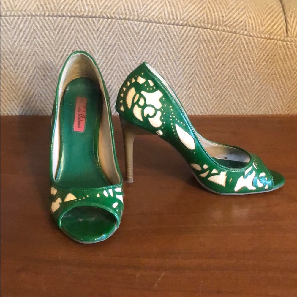 Michael Antonio green and natural heels